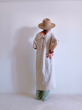 「hat」｜「アイテム（その他）」を使った、ki._.styleさん（レディース・154cm）の春コーディネート