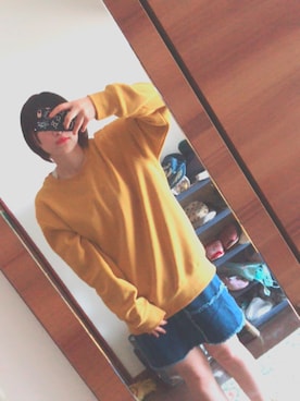 「マスタードイエロー」｜HiRoさん（レディース・161cm）の秋コーディネート