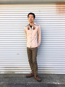 「SUPER FINE（スーパーファイン）のアイテム」を使った、kakuhouさん（メンズ・178cm）の秋コーディネート