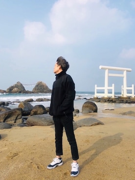 「DSCP（ディーエスシーピー）のアイテム」を使った、俊彥君さん（メンズ・179cm）の冬コーディネート