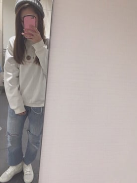 「グレーニット帽」｜mizukittyさん（レディース・160cm）の冬コーディネート