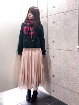 Uniqlo ユニクロ のスカート ピンク系 を使った人気ファッションコーディネート Wear