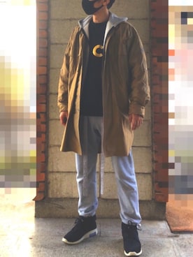 「MIHARAYASUHIRO（ミハラヤスヒロ）のアイテム（その他アウター）」を使った、HMさん（メンズ・175cm）の春コーディネート