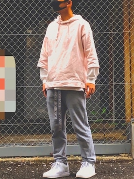 「KICS DOCUMENT.（キクス ドキュメント）のアイテム（トップス）」を使った、HMさん（メンズ・175cm）の春コーディネート