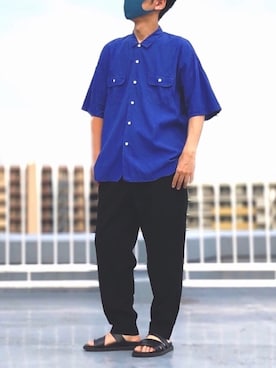 「ESTNATION（エストネーション）のアイテム」を使った、HMさん（メンズ・175cm）の夏コーディネート