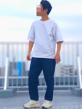 「EN ROUTE（アンルート）のアイテム（Tシャツ/カットソー）」を使った、HMさん（メンズ・175cm）の夏コーディネート