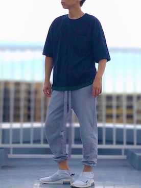 「EN ROUTE（アンルート）のアイテム（シャツ/ブラウス）」を使った、HMさん（メンズ・175cm）の秋コーディネート