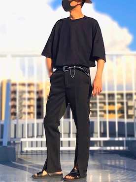 「L.H.P Private Brand（エルエイチピープライベートブランド）のアイテム（パンツ）」を使った、HMさん（メンズ・175cm）の秋コーディネート
