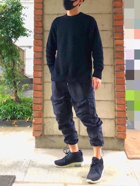 「L.H.P（エルエイチピー）のアイテム（パンツ）」を使った、HMさん（メンズ・175cm）の秋コーディネート