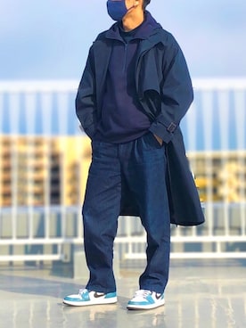 「EN ROUTE（アンルート）のアイテム（Tシャツ/カットソー）」を使った、HMさん（メンズ・175cm）の春コーディネート