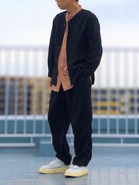 「EDIFICE LA BOUCLE（エディフィスラブークル）のアイテム」を使った、HMさん（メンズ・175cm）の春コーディネート