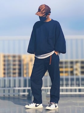 「MASTER&Co（マスターアンドコー）のアイテム」を使った、HMさん（メンズ・175cm）の春コーディネート