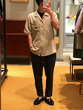 「RED KAP（レッドキャップ）のアイテム（Tシャツ/カットソー）」を使った、ryooochukeさん（メンズ・165cm）の夏コーディネート