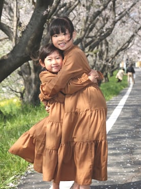 「キッスコーデ」｜「アイテム（ワンピース/ドレス）」を使った、ne♡suさん（レディース・156cm）の春コーディネート