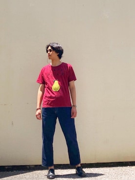「手刺繍」｜Kaiさん（メンズ・182cm）の夏コーディネート