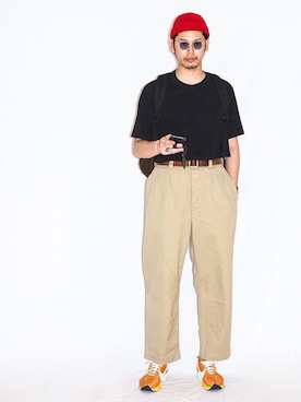 「JOURNAL STANDARD（ジャーナルスタンダード）のアイテム（帽子）」を使った、Kaiさん（メンズ・182cm）の夏コーディネート