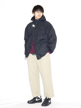 「アイテム（ブルゾン）」を使った、Kaiさん（メンズ・182cm・30代）の冬コーディネート