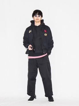 「アイテム（ブルゾン）」を使った、Kaiさん（メンズ・182cm・30代）の春コーディネート