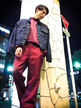 「SASQUATCHfabrix.（サスクワァッチファブリックス）のアイテム」を使った、よしおかりょうたさん（メンズ・174cm）の秋コーディネート