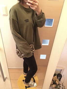 「NOWiSTYLE（ナウアイスタイル）のアイテム」を使った、chao..さん（レディース・158cm）の秋コーディネート