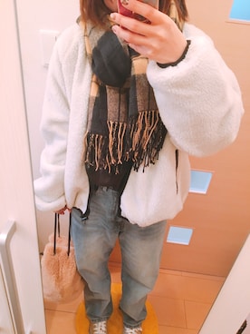 「アイテム（ブルゾン）」を使った、chao..さん（レディース・157cm・30代）の秋コーディネート