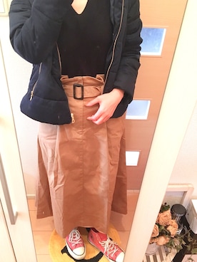 「アイラブCONVERSE」｜chao..さん（レディース・157cm）の冬コーディネート