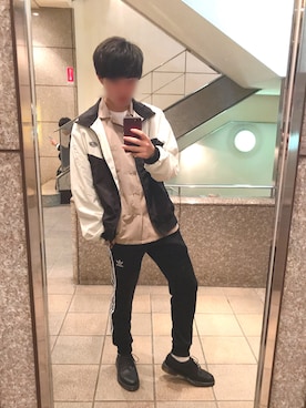 「Dickies（ディッキーズ）のアイテム（ナイロンジャケット）」を使った、いぶきさん（メンズ・175cm）の春コーディネート