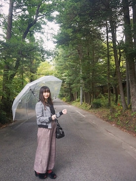 「軽井沢」｜Chrissie  Yuenさん（レディース・158cm）の秋コーディネート