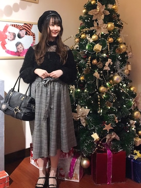 Chrissie  Yuenさん（レディース・158cm）の冬コーディネート