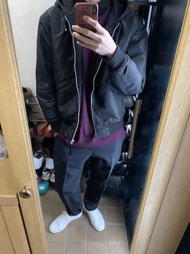 ユニクロ戦士うぃずさん（メンズ・183cm）の冬コーディネート