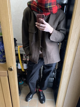 ユニクロ戦士うぃずさん（メンズ・183cm）の冬コーディネート