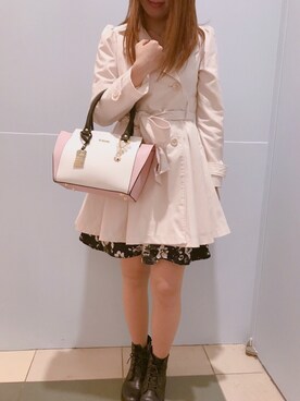 「Daniel Wellington」｜「アイテム（トレンチコート）」を使った、Chinamiさん（レディース・164cm）の春コーディネート