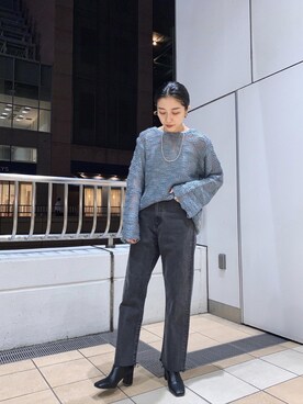 Ungrid(アングリッド)の「カットオフハイウエストデニム(デニム ...