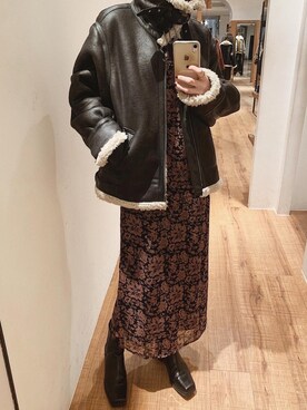 ジョーゼットリーフドレスを使った人気ファッションコーディネート - WEAR
