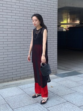 Ungrid アングリッド の ノースリネットワンピース ワンピース Wear