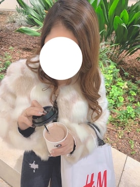 「CECIL McBEE（セシルマクビー）のアイテム（その他アウター）」を使った、mさん（レディース・147cm）の冬コーディネート