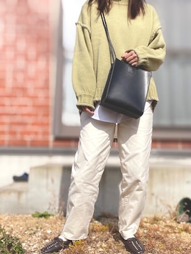 「LIPSTAR（リップスター）のアイテム（ニット/セーター）」を使った、たるとさん（レディース・157cm）の冬コーディネート