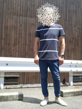 「URBAN RESEARCH（アーバンリサーチ）のアイテム（その他シューズ）」を使った、monntaさん（メンズ・168cm）の夏コーディネート