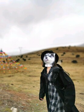 「UNIQUE（ユニーク）のアイテム（ジャケット/アウター）」を使った、你介么介个亚子さん（レディース・166cm）の夏コーディネート