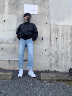 「XLARGE（エクストララージ）のアイテム（ジャケット/アウター）」を使った、安倍晋三さん（メンズ・172cm）の春コーディネート