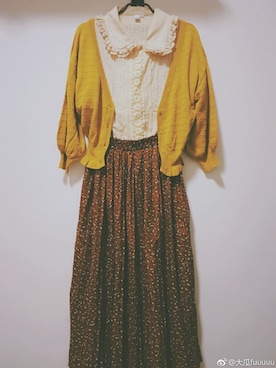 「NICE CLAUP（ナイスクラップ）のアイテム（ブルゾン）」を使った、MI CHANさん（レディース・165cm）の春コーディネート