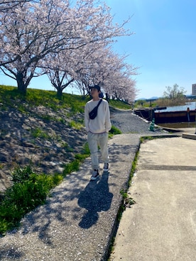 「FOG ESSENTIALS（エフオージーエッセンシャルズ）のアイテム（バッグ）」を使った、かんさん（メンズ・180cm）の春コーディネート