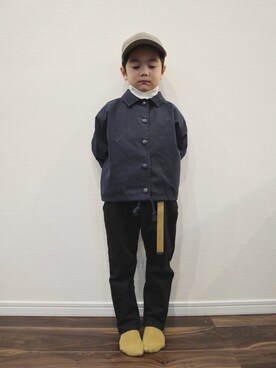 「キッスコーデ」｜「アイテム（ジャケット/アウター）」を使った、senさん（キッズ・110cm）の冬コーディネート