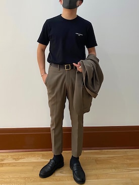 「417 EDIFICE（フォーワンセブンエディフィス）のアイテム（セットアップ）」を使った、たいさん（メンズ・167cm）の秋コーディネート