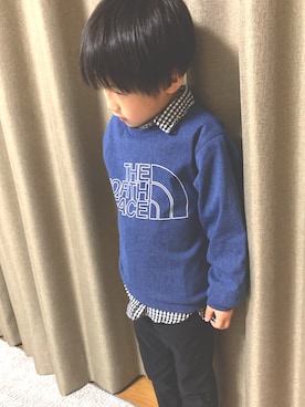 「THE NORTH FACE（ザノースフェイス）のアイテム（その他トップス）」を使った、そう　相互さん（キッズ・110cm）の春コーディネート