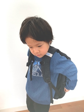 「THE NORTH FACE（ザノースフェイス）のアイテム（その他トップス）」を使った、そう　相互さん（キッズ・110cm）の冬コーディネート