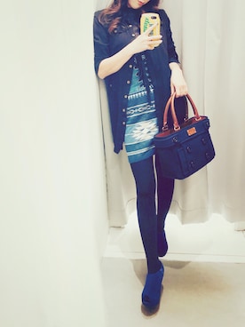 「kate spade new york kids（ケイトスペードニューヨーク）のアイテム（バッグ）」を使った、an.naomiさん（レディース・161cm）の春コーディネート