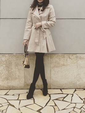 「DURAS（デュラス）のアイテム（その他アウター）」を使った、an.naomiさん（レディース・161cm）の春コーディネート