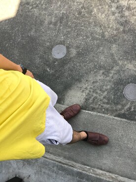「glamb（グラム）のアイテム（その他シューズ）」を使った、むーたかさん（メンズ・181cm）の夏コーディネート