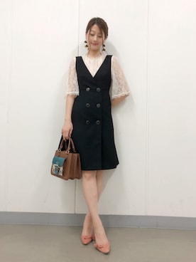 「アイテム（パンプス）」を使った、yu-riさん（レディース・166cm）の夏コーディネート